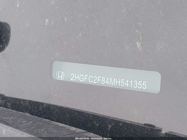 2021 HONDA CIVIC 2HGFC2F84MH541355 Photo 8
