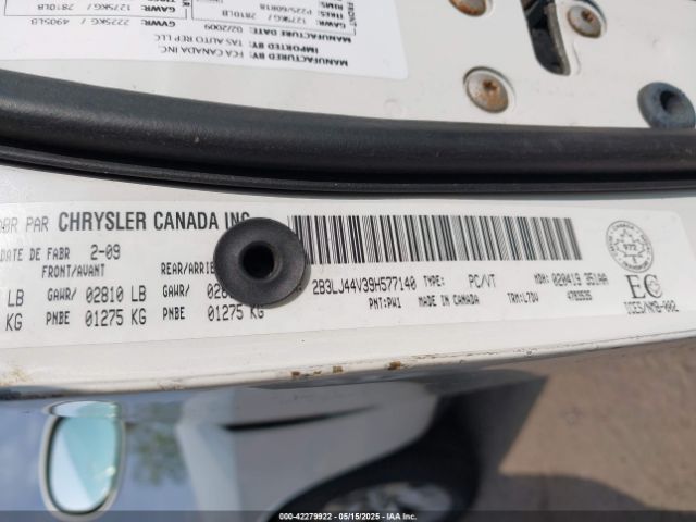 2009 DODGE CHALLENGER 2B3LJ44V39H577140 Photo 8
