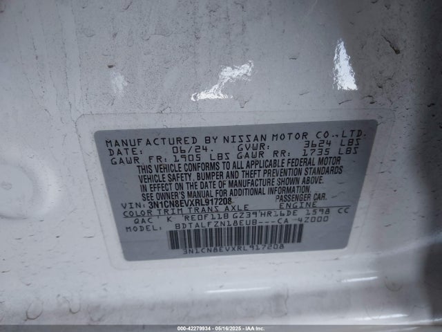 Nissan Versa 2024 3N1CN8EVXRL917208 Image 9