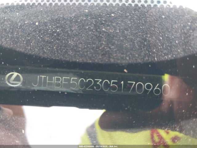 Продаж на аукціоні авто 2012 Lexus Is 250, vin: JTHBF5C23C5170960, номер лоту: 42280086