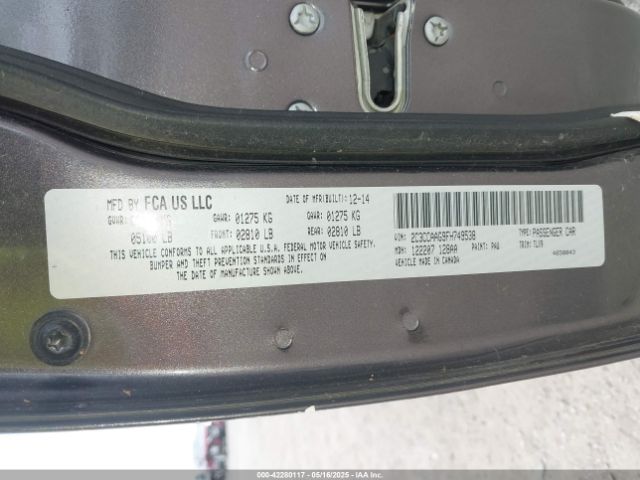 2C3CCAAG9FH749538 Chrysler 300 Limited