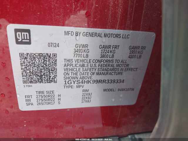2024 CADILLAC ESCALADE 1GYS4HK99RR339334 Photo 8