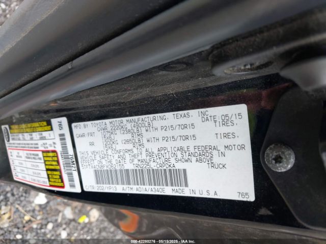 5TFTX4CN8FX062155 Toyota 2tr-fe