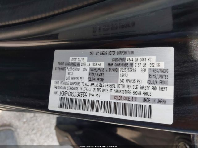 2018 MAZDA CX-5 JM3KFACM8J1343329 Photo 8