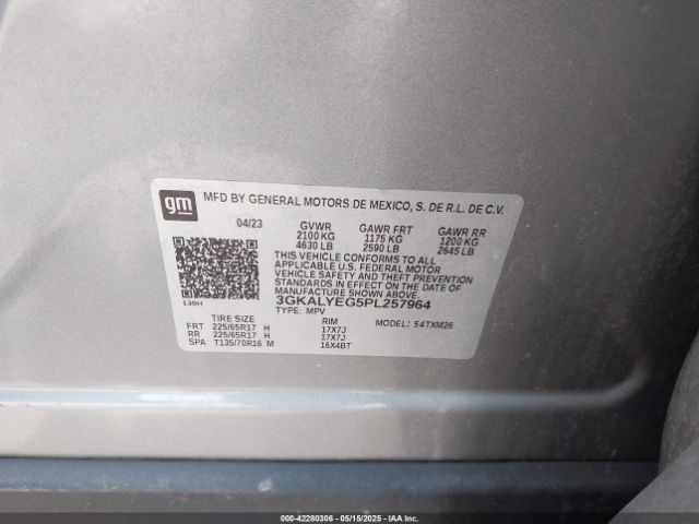 3GKALYEG5PL257964 GMC Terrain Awd At4