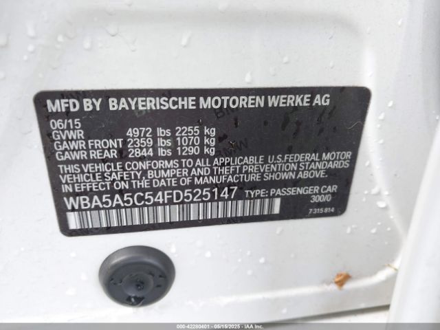 2015 BMW 528I WBA5A5C54FD525147 Photo 8