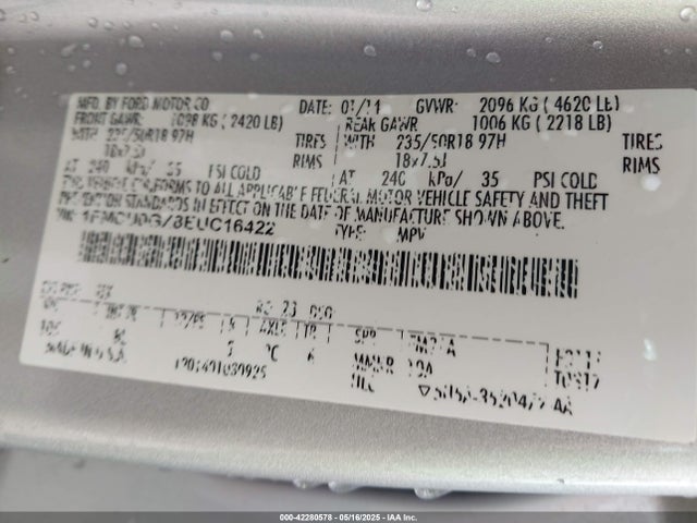 1FMCU0GX8EUC16422 Ford 2014