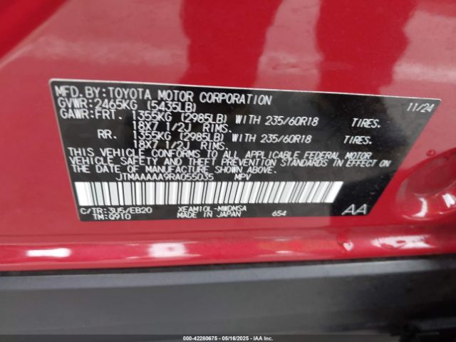 2024 TOYOTA BZ4X JTMAAAAA9RA055035 Photo 8
