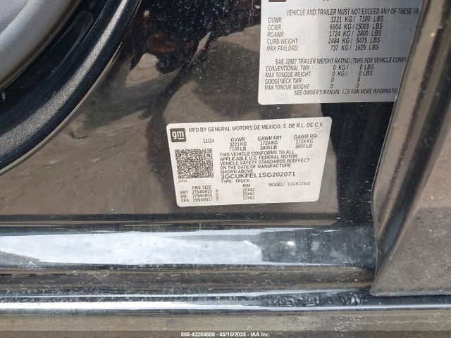 3GCUKFEL1SG202071 Chevrolet l87