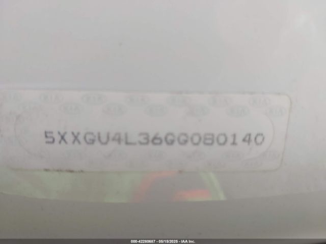 5XXGU4L36GG080140 KIA OPTIMA EX