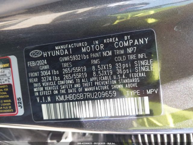 KMUHBDSB7RU209659 Genesis Gv80 2.5t Awd