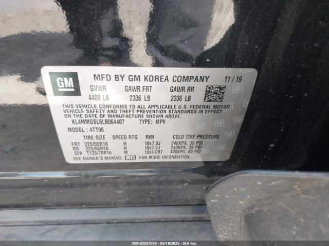 2020 BUICK ENCORE GX KL4MMGSL6LB064407 Photo 8