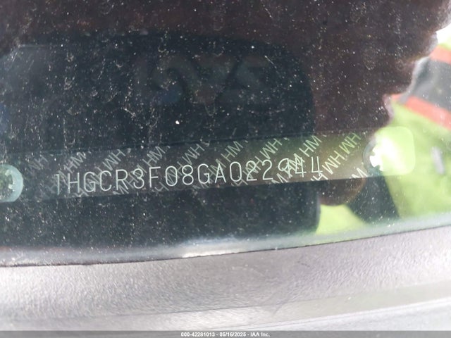 1HGCR3F08GA022944 Honda Accord Ex-l