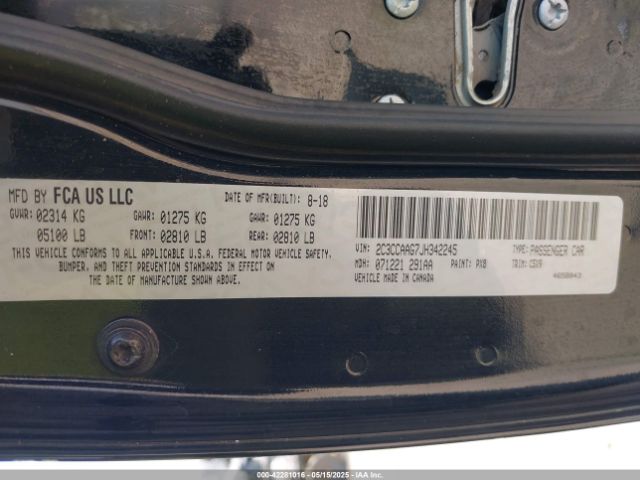 2018 CHRYSLER 300 2C3CCAAG7JH342245 Photo 8