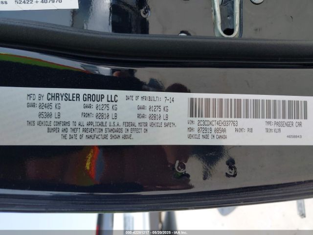 2C3CDXCT4EH337763 Dodge Charger Road/track