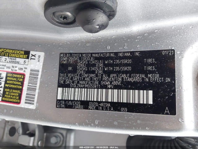 5TDLZRAH1MS050811 Toyota Highlander Xse