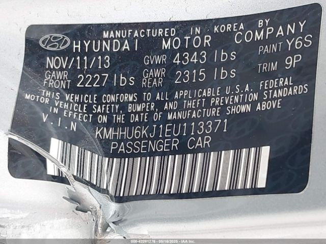 KMHHU6KJ1EU113371 Hyundai Genesis 3.8 Ultimate