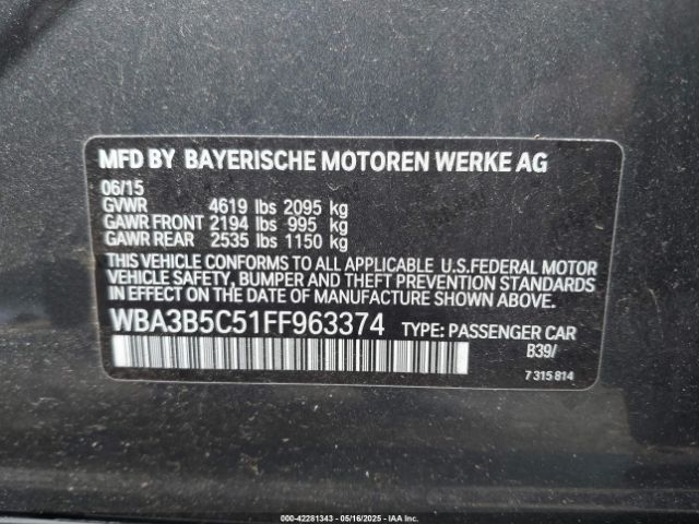 WBA3B5C51FF963374 BMW 328i Xdrive