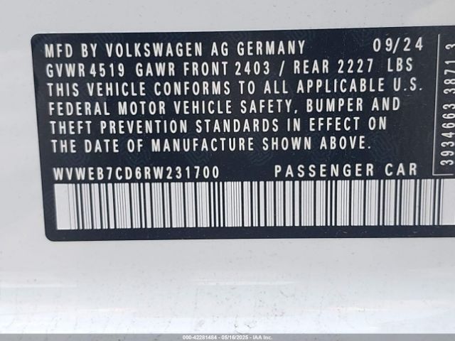 2024 VOLKSWAGEN GOLF R WVWEB7CD6RW231700 Photo 8