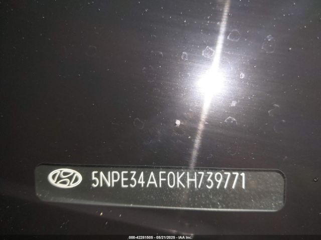 5NPE34AF0KH739771 Hyundai Sonata Limited