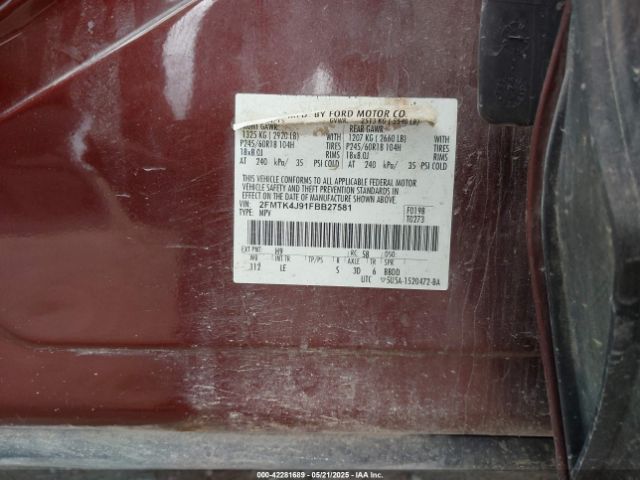 2015 FORD EDGE 2FMTK4J91FBB27581 Photo 8