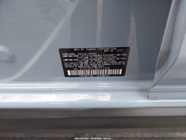 JF2GTAPC2NH213294 Subaru Crosstrek Premium