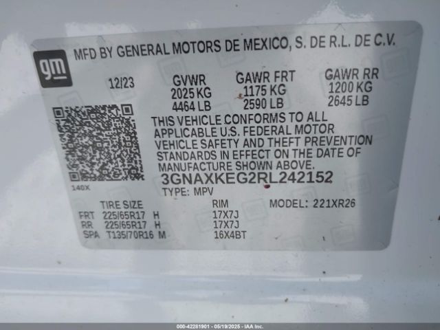 2024 CHEVROLET EQUINOX 3GNAXKEG2RL242152 Photo 8
