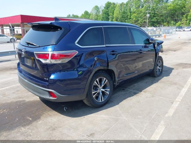 5TDKKRFH1GS174865 Toyota Highlander Xle V6