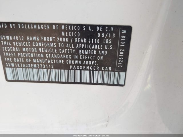 3VW1K7AJXEM373112 Volkswagen Jetta 2.0l S