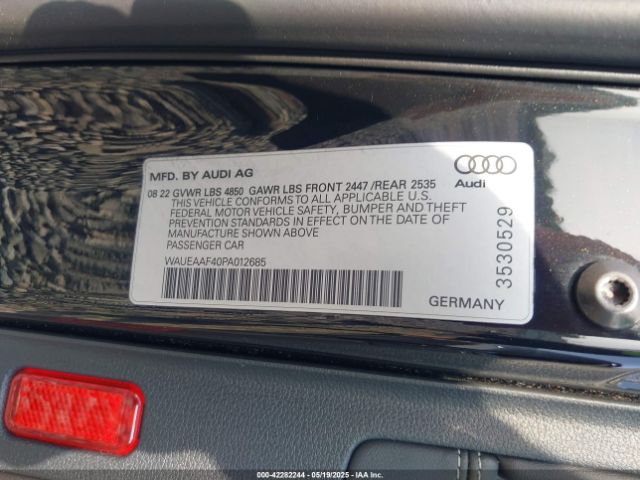 2023 AUDI A4 WAUEAAF40PA012685 Photo 8