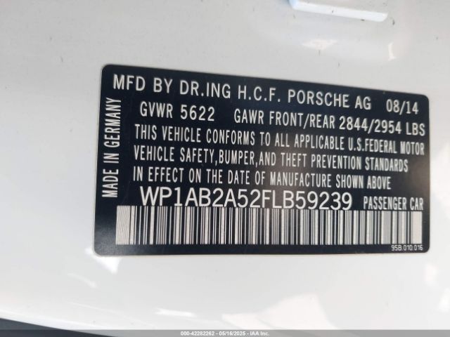 2015 PORSCHE MACAN WP1AB2A52FLB59239 Photo 8