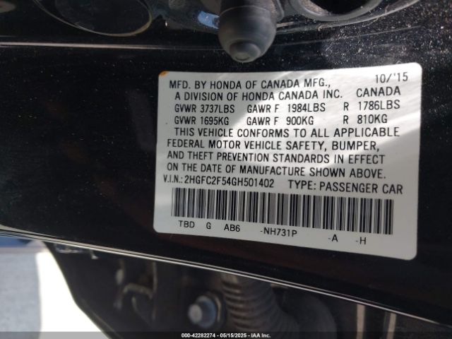 2HGFC2F54GH501402 Honda k20c2