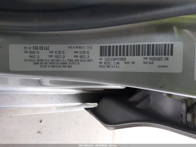 1C3CCCCB9FN728628 Chrysler 200 C