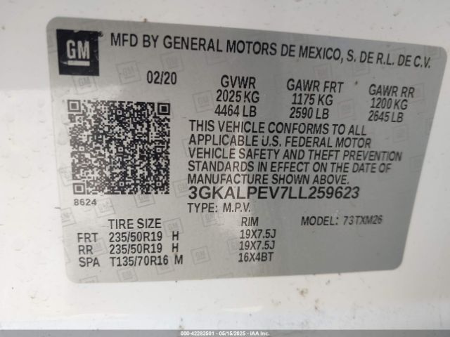 2020 GMC TERRAIN 3GKALPEV7LL259623 Photo 8