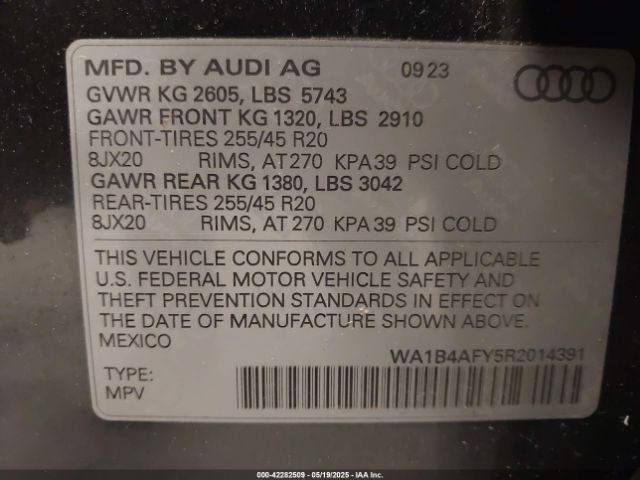 2024 AUDI SQ5 WA1B4AFY5R2014391 Photo 8
