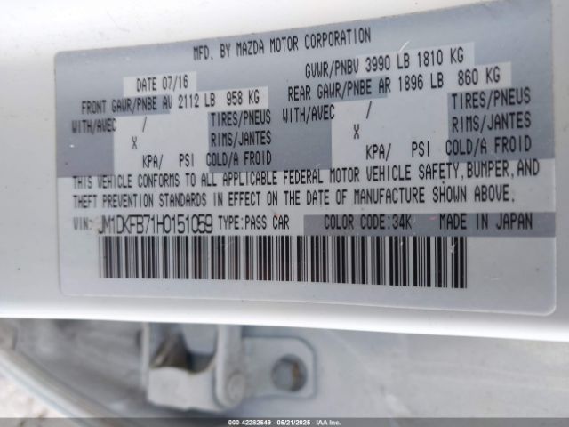 2017 MAZDA CX-3 JM1DKFB71H0151059 Photo 8