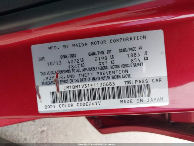 JM1BM1V31E1130683 Mazda Mazda3 S Touring
