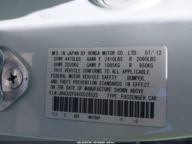2012 ACURA TSX JH4CU2F66CC028525 Photo 8