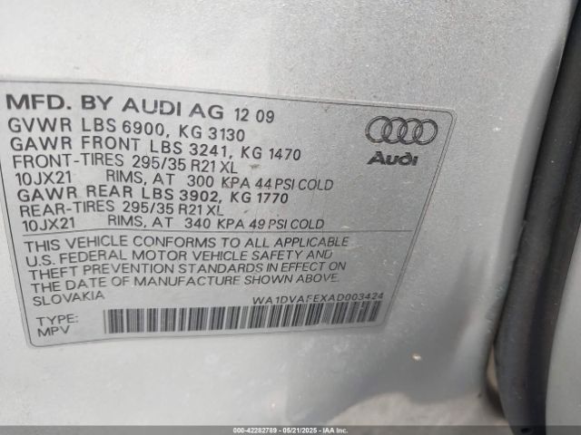 2010 AUDI Q7 WA1DVAFEXAD003424 Photo 8