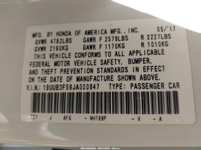 2018 ACURA TLX 19UUB3F59JA000947 Photo 8