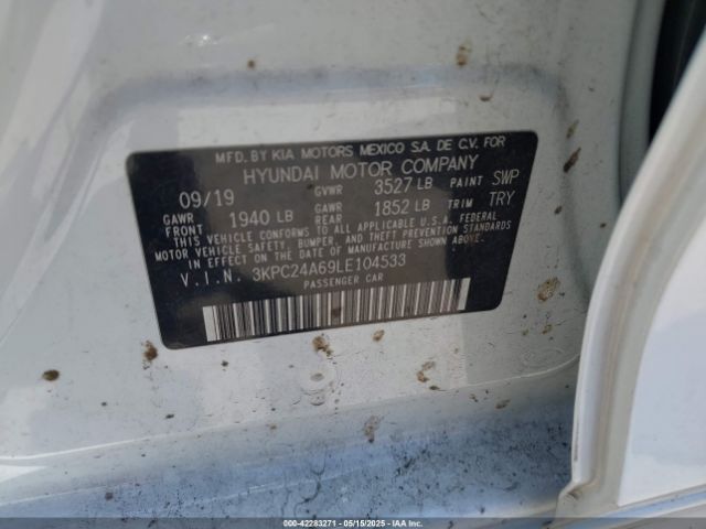 2020 HYUNDAI ACCENT 3KPC24A69LE104533 Photo 8