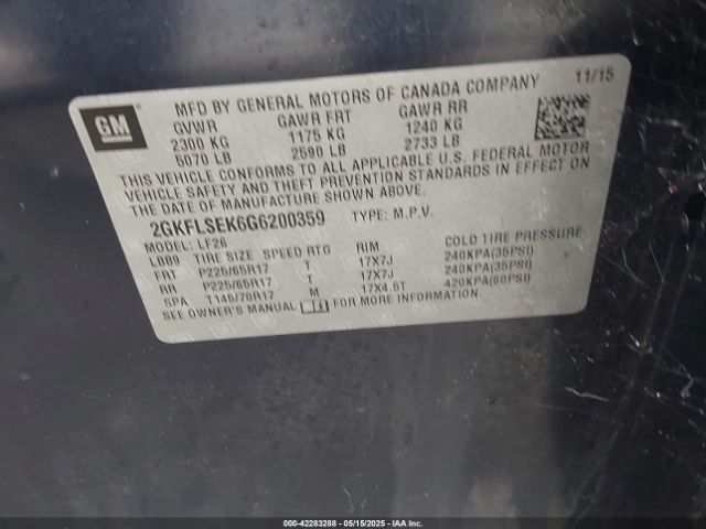 2GKFLSEK6G6200359 GMC Terrain Sle-1