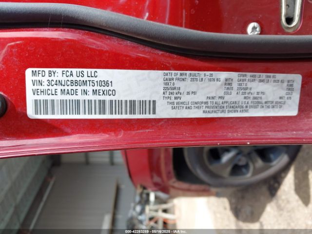 2021 JEEP COMPASS 3C4NJCBB0MT510361 Photo 8