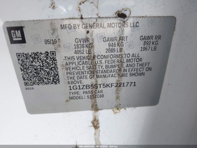 2019 CHEVROLET MALIBU 1G1ZB5ST5KF221771 Photo 8