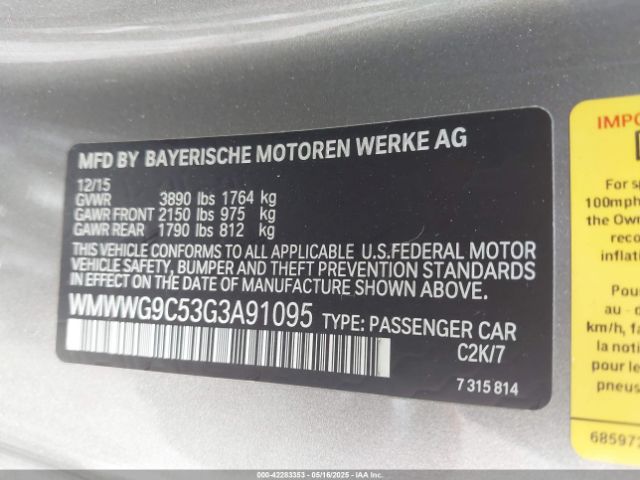 2016 MINI CONVERTIBLE WMWWG9C53G3A91095 Photo 8