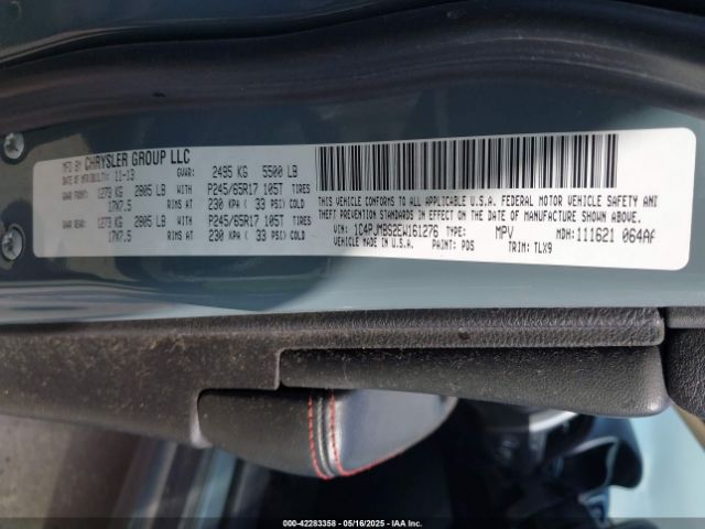 1C4PJMBS2EW161276 Jeep Cherokee Trailhawk