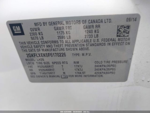 2GKFLXEK6F6170226 GMC Terrain Slt-1