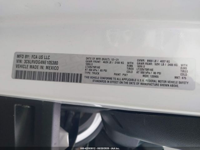 3C6LRVDG4NE105380 RAM Promaster