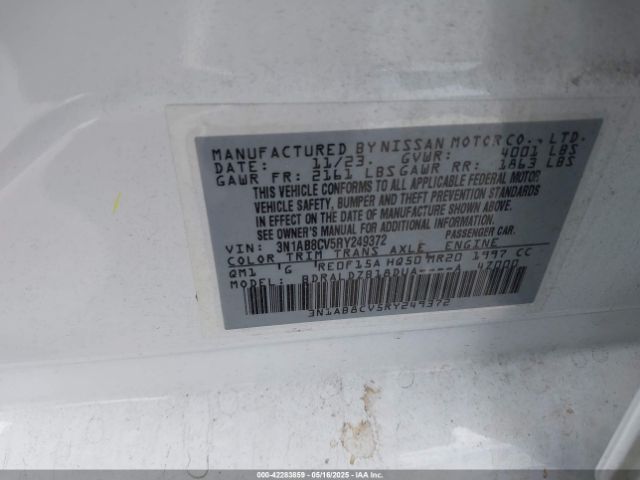 2024 NISSAN SENTRA 3N1AB8CV5RY249372 Photo 8