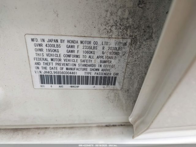 2006 ACURA TSX JH4CL96856C004461 Photo 8